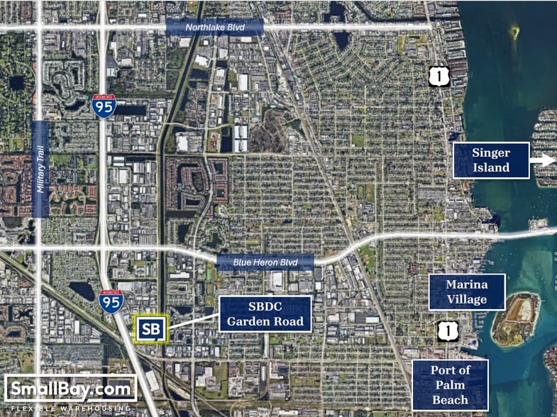 6461 Garden Rd, Riviera Beach, FL for lease - Aerial - Image 2 of 20