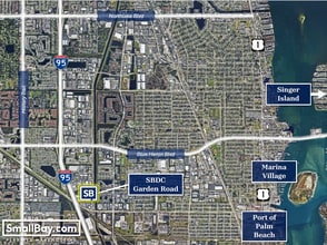 6461 Garden Rd, Riviera Beach, FL - AERIAL map view