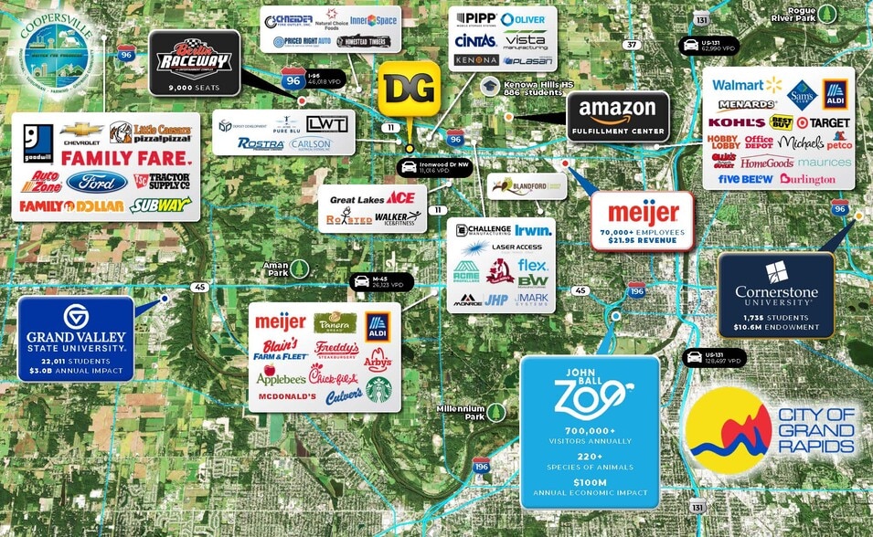 13645 Ironwood NW dr, Grand Rapids, MI for sale - Aerial - Image 2 of 3