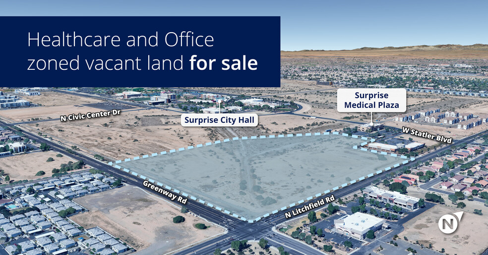 NWC Greenway Rd & Litchfield Rd, Surprise, AZ for sale - Building Photo - Image 1 of 2