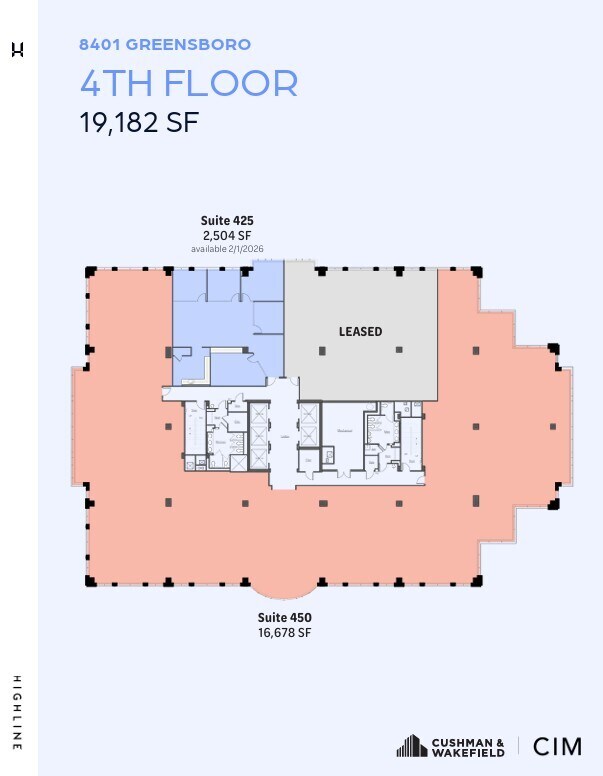 8401 Greensboro Dr, McLean, VA for lease Floor Plan- Image 1 of 1