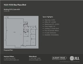 9280 Bay Plaza Blvd, Tampa, FL for lease Floor Plan- Image 1 of 1