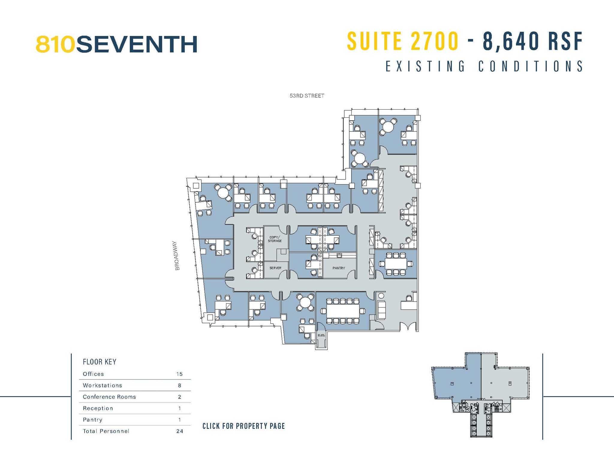 810 Seventh Ave, New York, NY for lease Floor Plan- Image 1 of 2