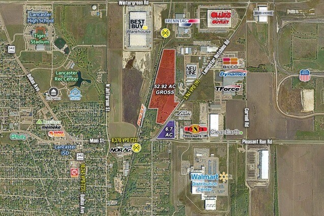 Lancaster Hutchins & Pleasant Run Rd, Lancaster, TX for sale Primary Photo- Image 1 of 1