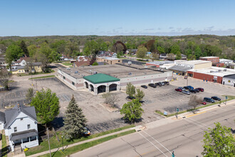 114-120 S Farmer St, Otsego, MI - aerial  map view