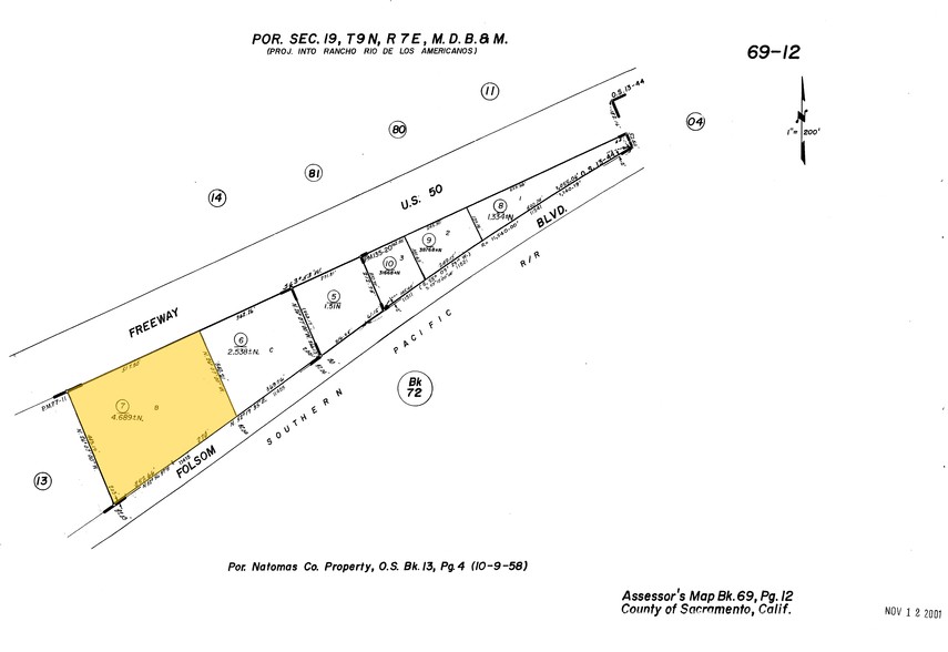 11415 Folsom Blvd, Rancho Cordova, CA for lease - Plat Map - Image 2 of 6