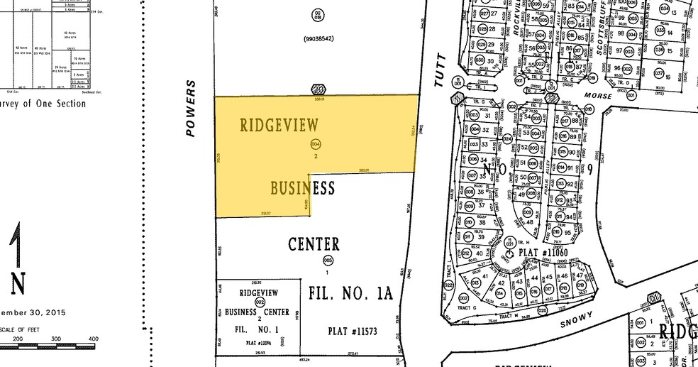 6160 Tutt Blvd, Colorado Springs, CO for sale - Plat Map - Image 1 of 1