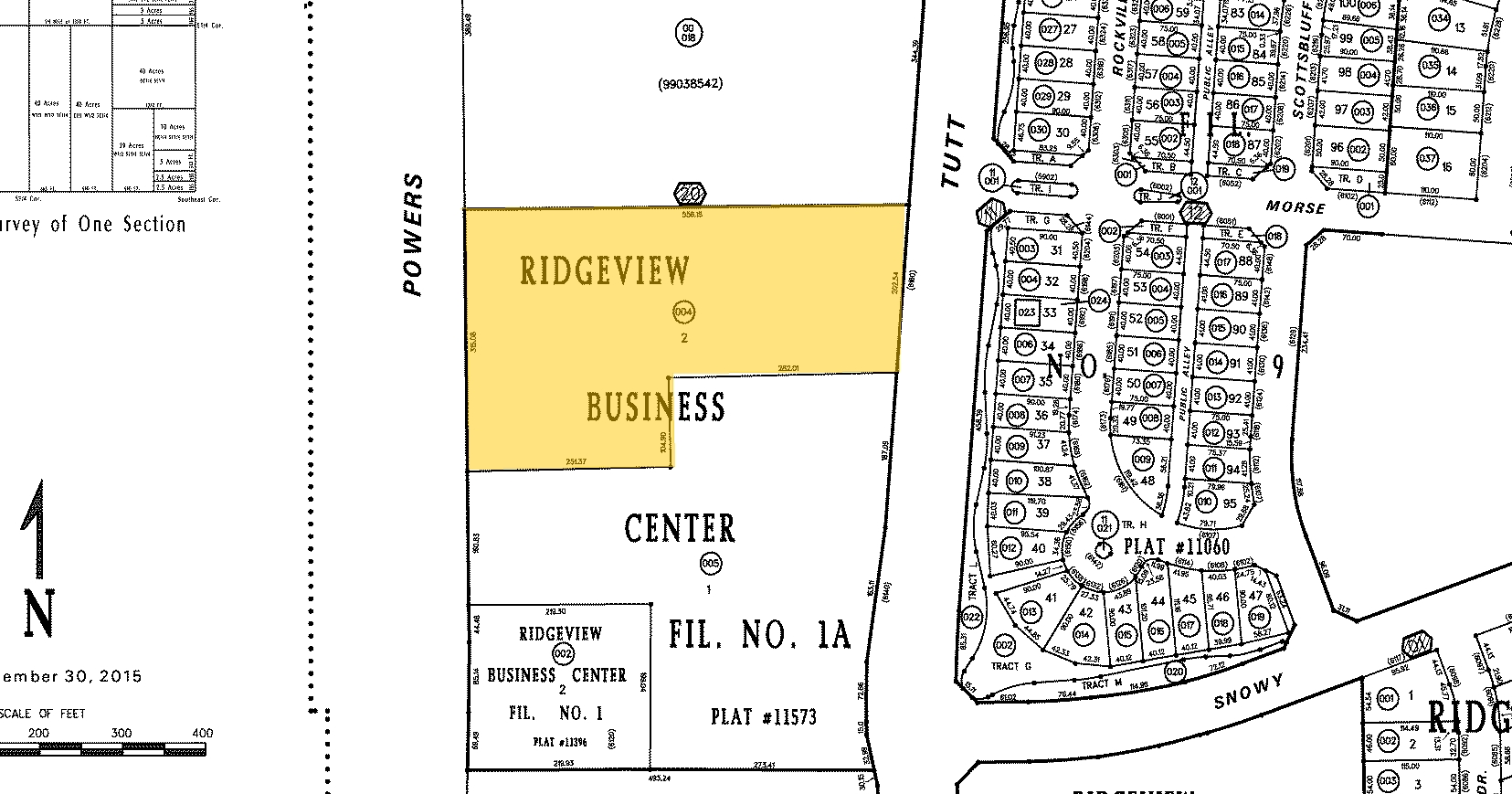 6160 Tutt Blvd, Colorado Springs, CO for sale Plat Map- Image 1 of 1