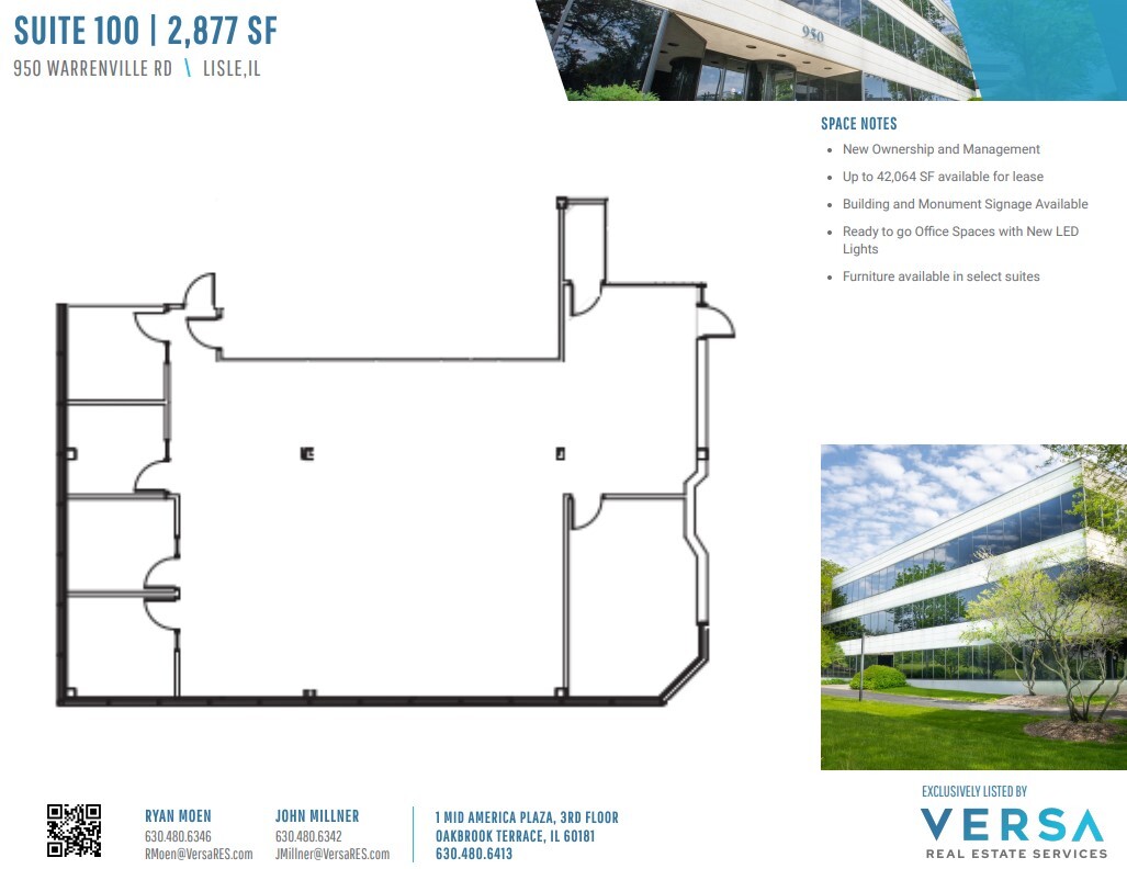 950 Warrenville Rd, Lisle, IL for sale Floor Plan- Image 1 of 2