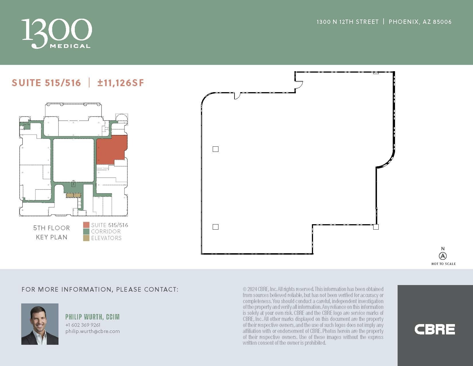 1300 N 12th St, Phoenix, AZ for lease Floor Plan- Image 1 of 1