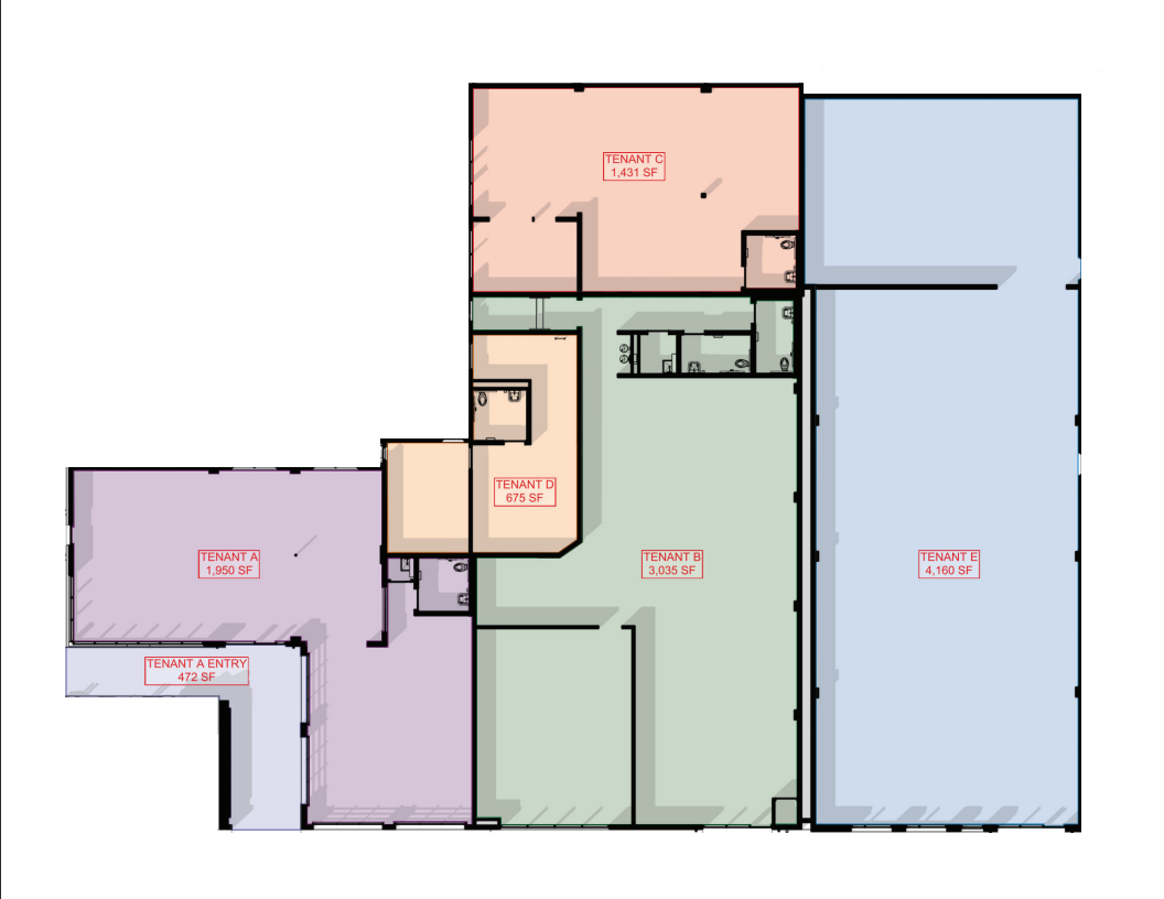 1603-1615 E 3rd St, Tulsa, OK for lease Floor Plan- Image 1 of 1