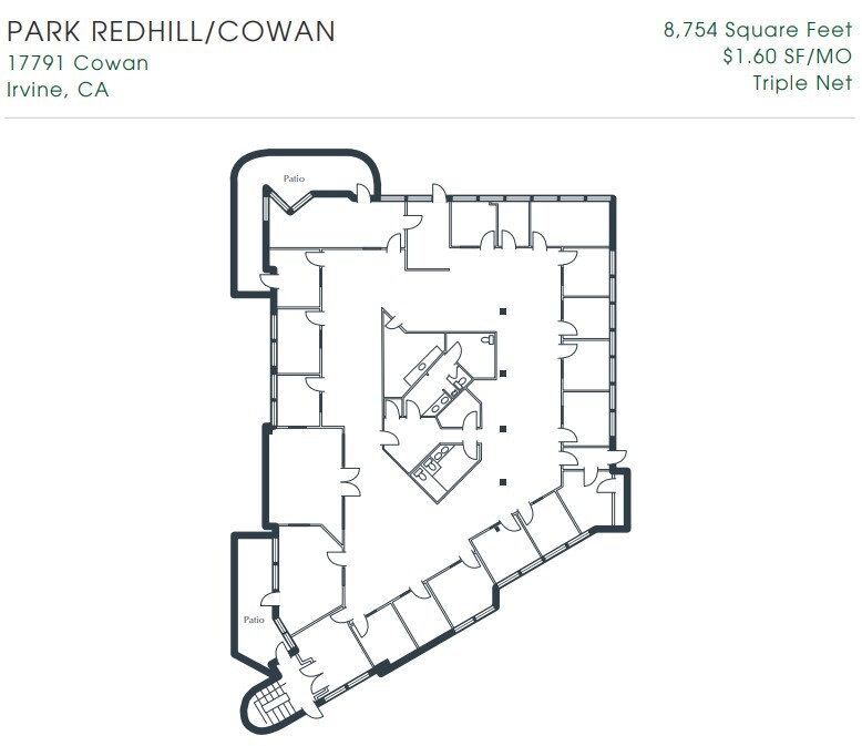 17991-17993 Cowan, Irvine, CA for lease Floor Plan- Image 1 of 1