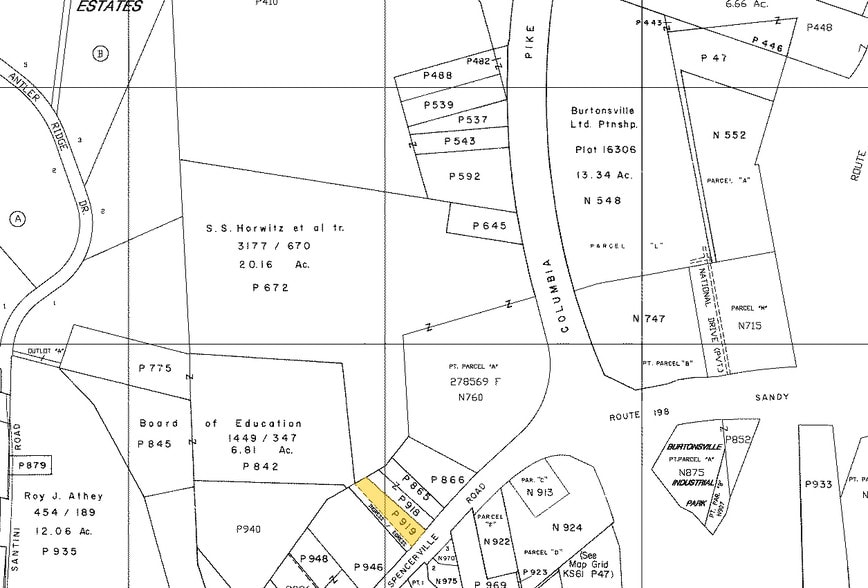 15520 Old Columbia Pike, Burtonsville, MD for lease - Plat Map - Image 1 of 3