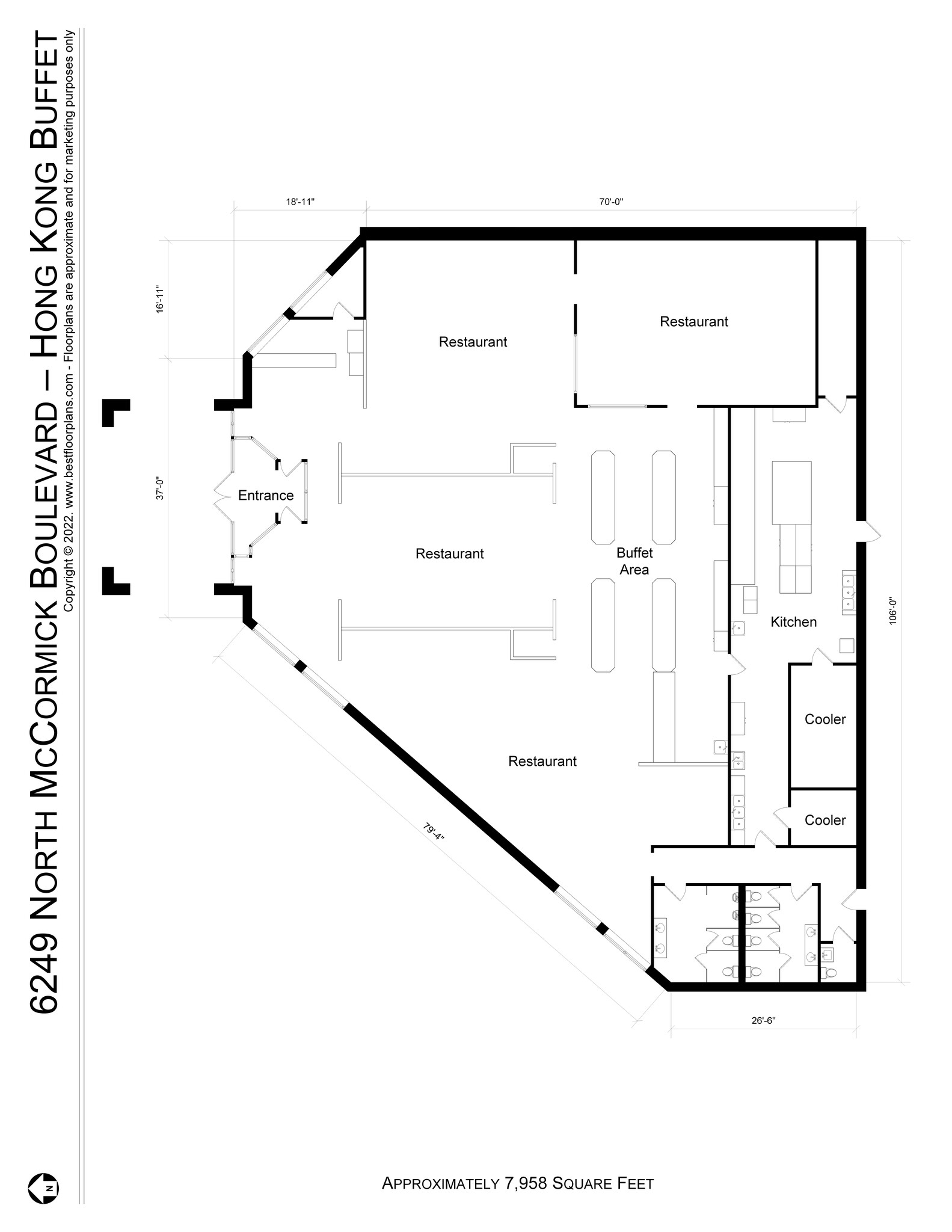 6249-6257 N McCormick Rd, Chicago, IL for lease Floor Plan- Image 1 of 1