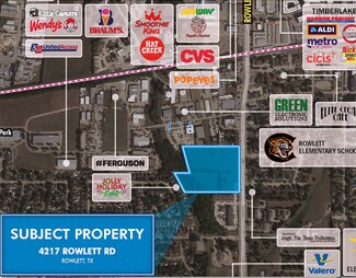 More details for 4217 Rowlett Rd, Rowlett, TX - Land for Sale