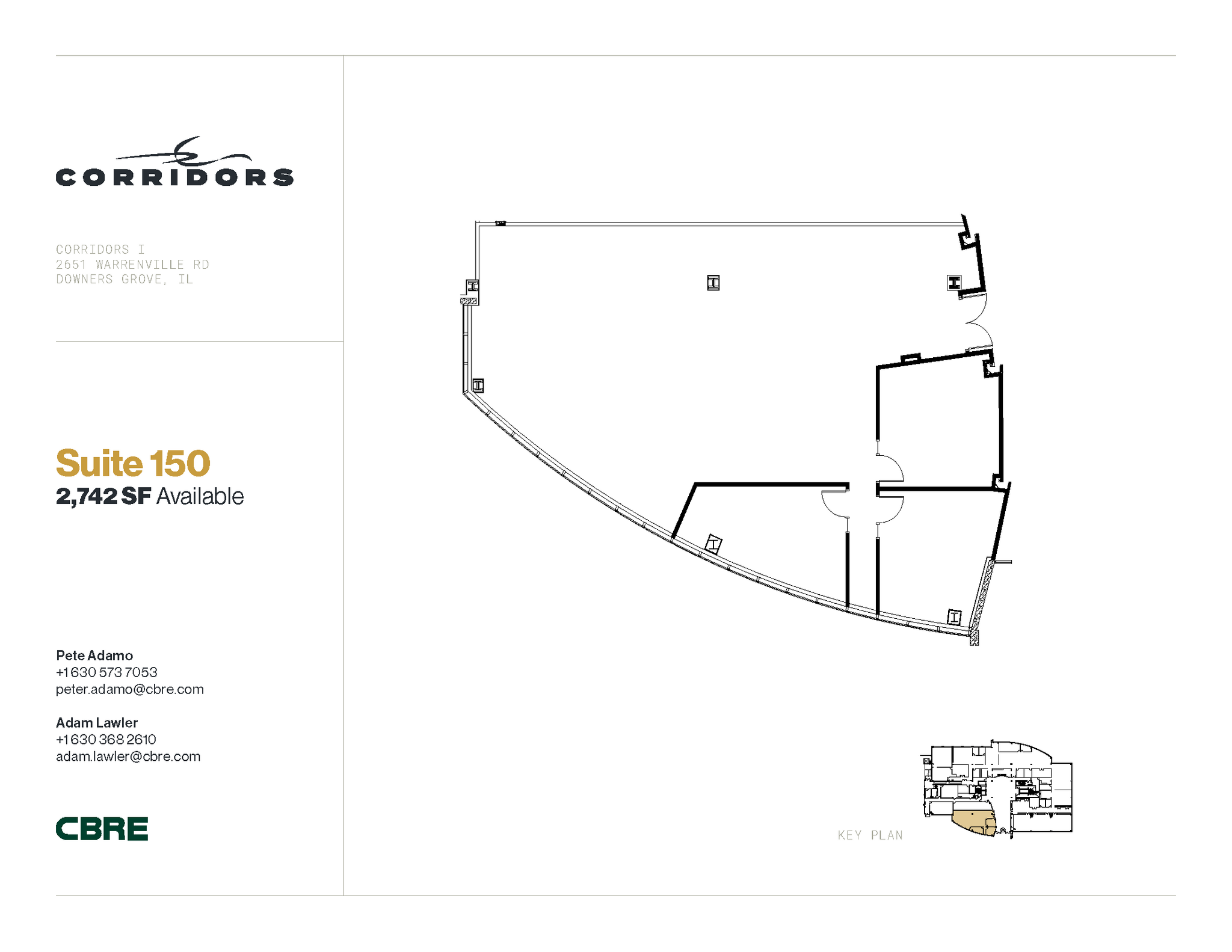 2651 Warrenville Rd, Downers Grove, IL for lease Floor Plan- Image 1 of 1