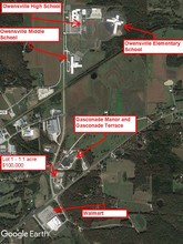 Highway 19, Owensville, MO - aerial  map view