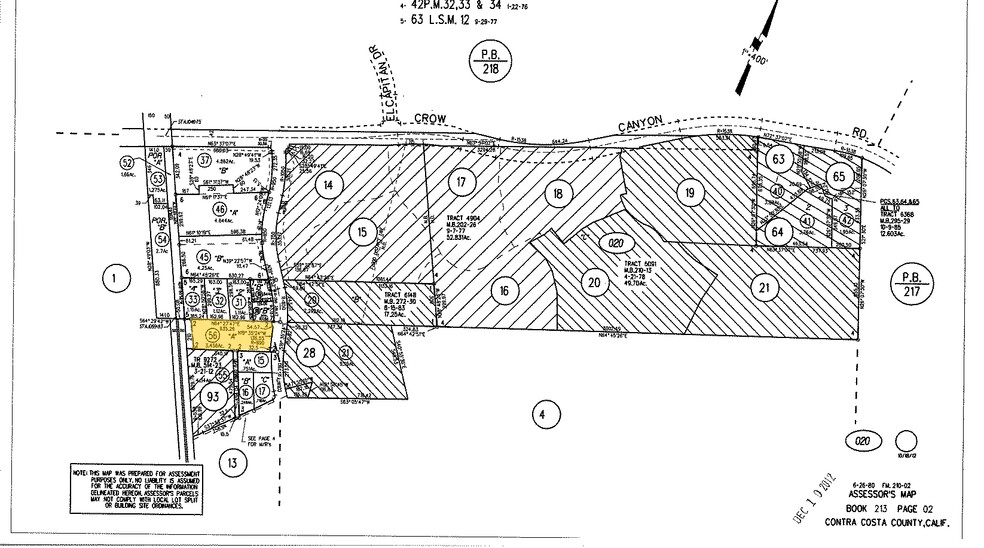 12893 Alcosta Blvd, San Ramon, CA for lease - Plat Map - Image 3 of 3