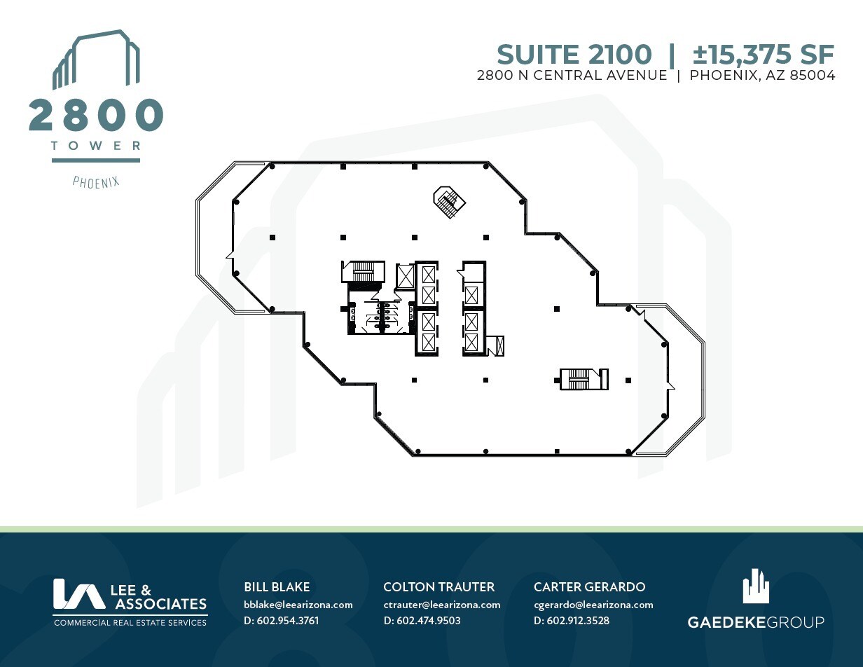 2800 N Central Ave, Phoenix, AZ for lease Floor Plan- Image 1 of 1