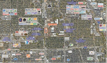 3800 N Shepherd Dr, Houston, TX - aerial  map view