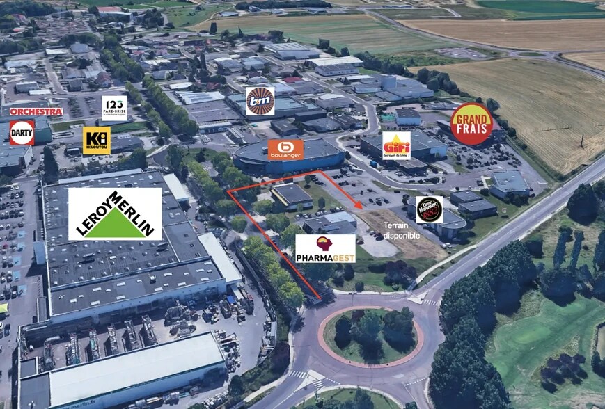 8 Allée Gutenberg, Quetigny for lease - Aerial - Image 1 of 3