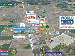 2918 Pratt st, Tulare, CA - AERIAL map view