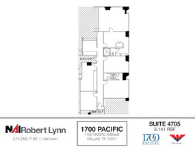 1700 Pacific Ave, Dallas, TX for lease Floor Plan- Image 1 of 2