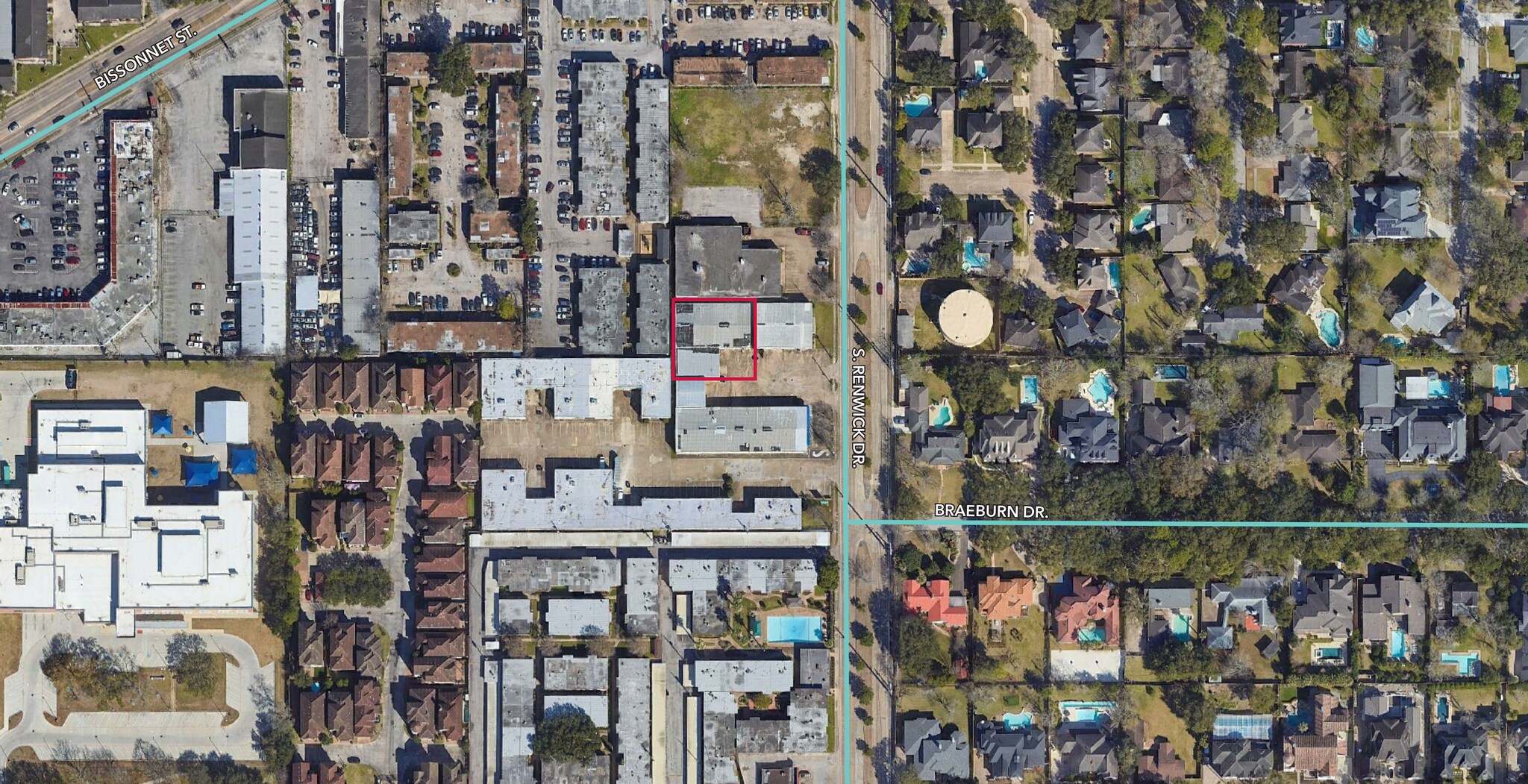 7580 Renwick Dr, Houston, TX for sale Aerial- Image 1 of 1