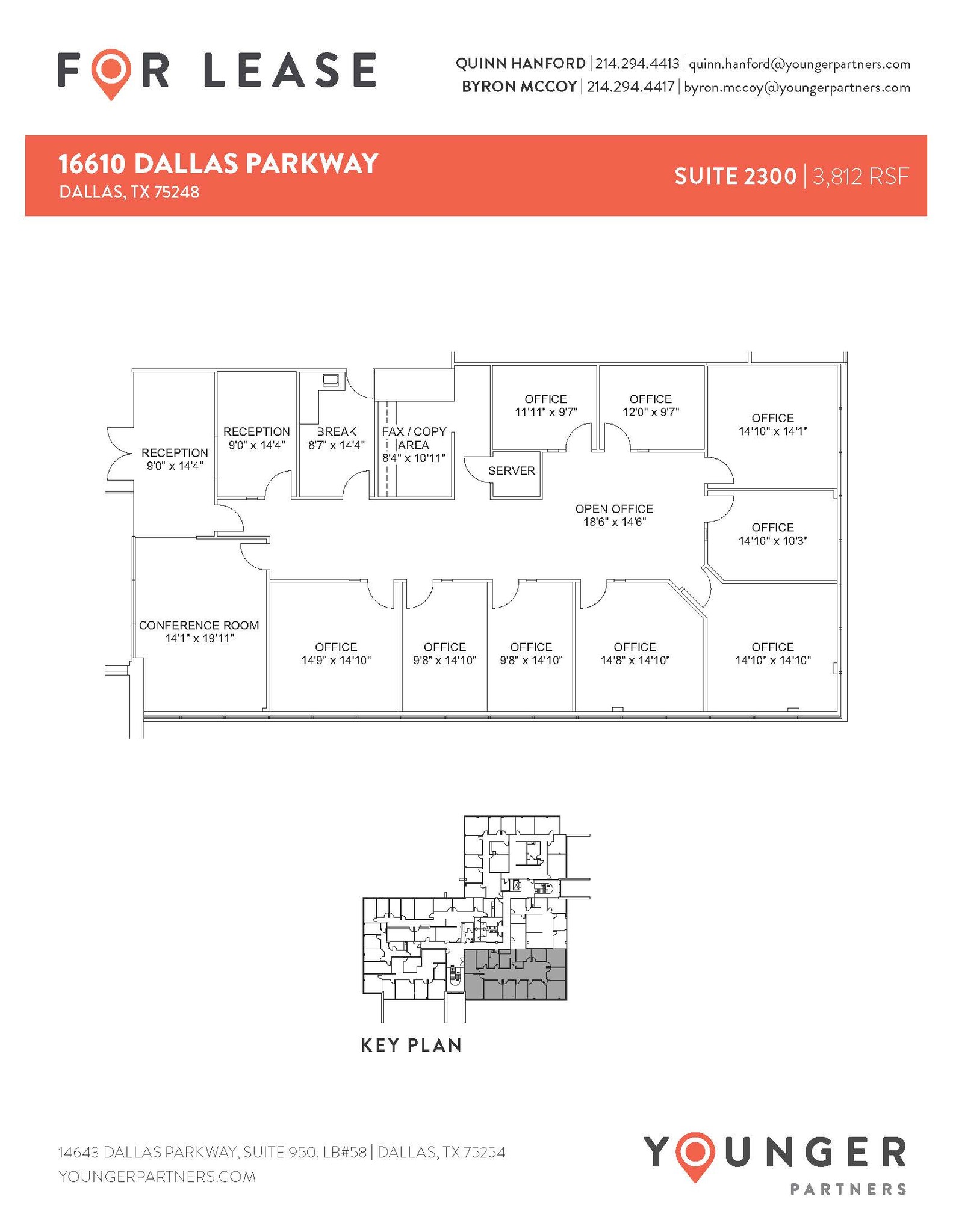 16610 N Dallas Pky, Dallas, TX for lease Floor Plan- Image 1 of 2