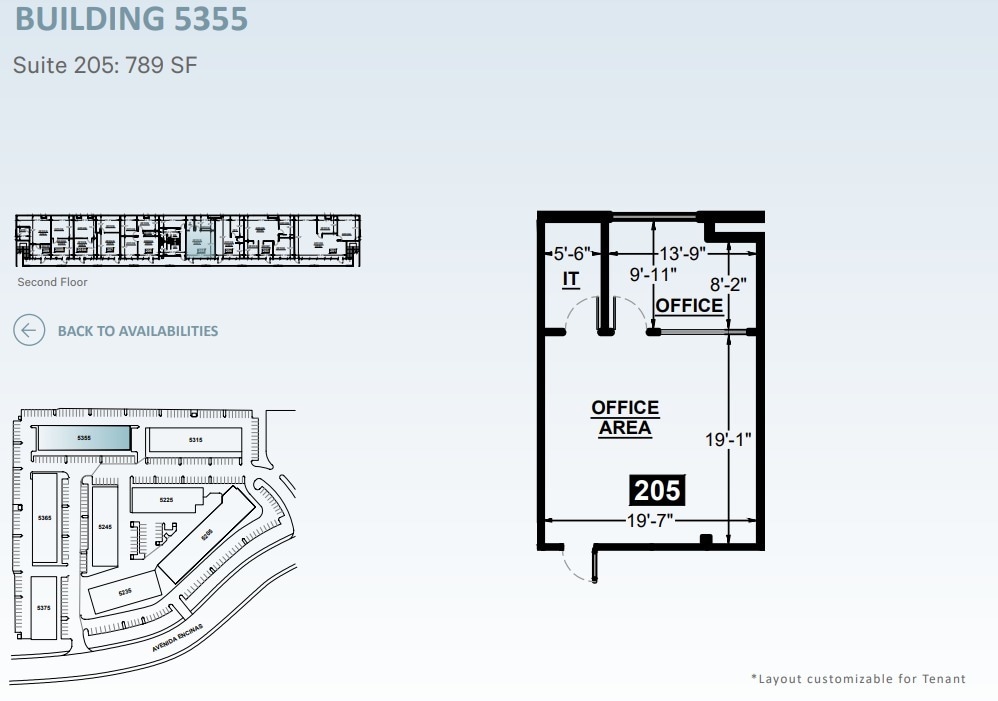 5205 Avenida Encinas, Carlsbad, CA for lease Floor Plan- Image 1 of 1