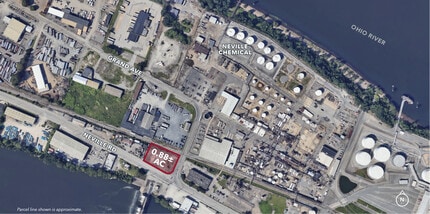 Neville Rd, Pittsburgh, PA - AERIAL map view