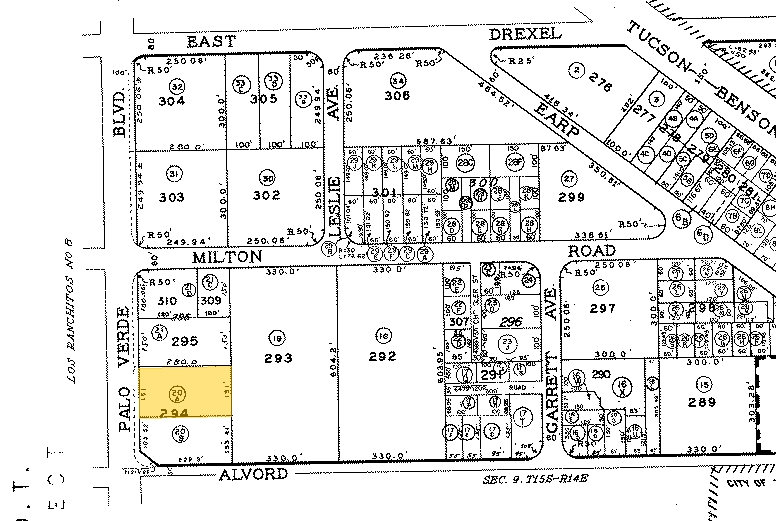 5825 S Palo Verde Rd, Tucson, AZ for sale - Plat Map - Image 3 of 4