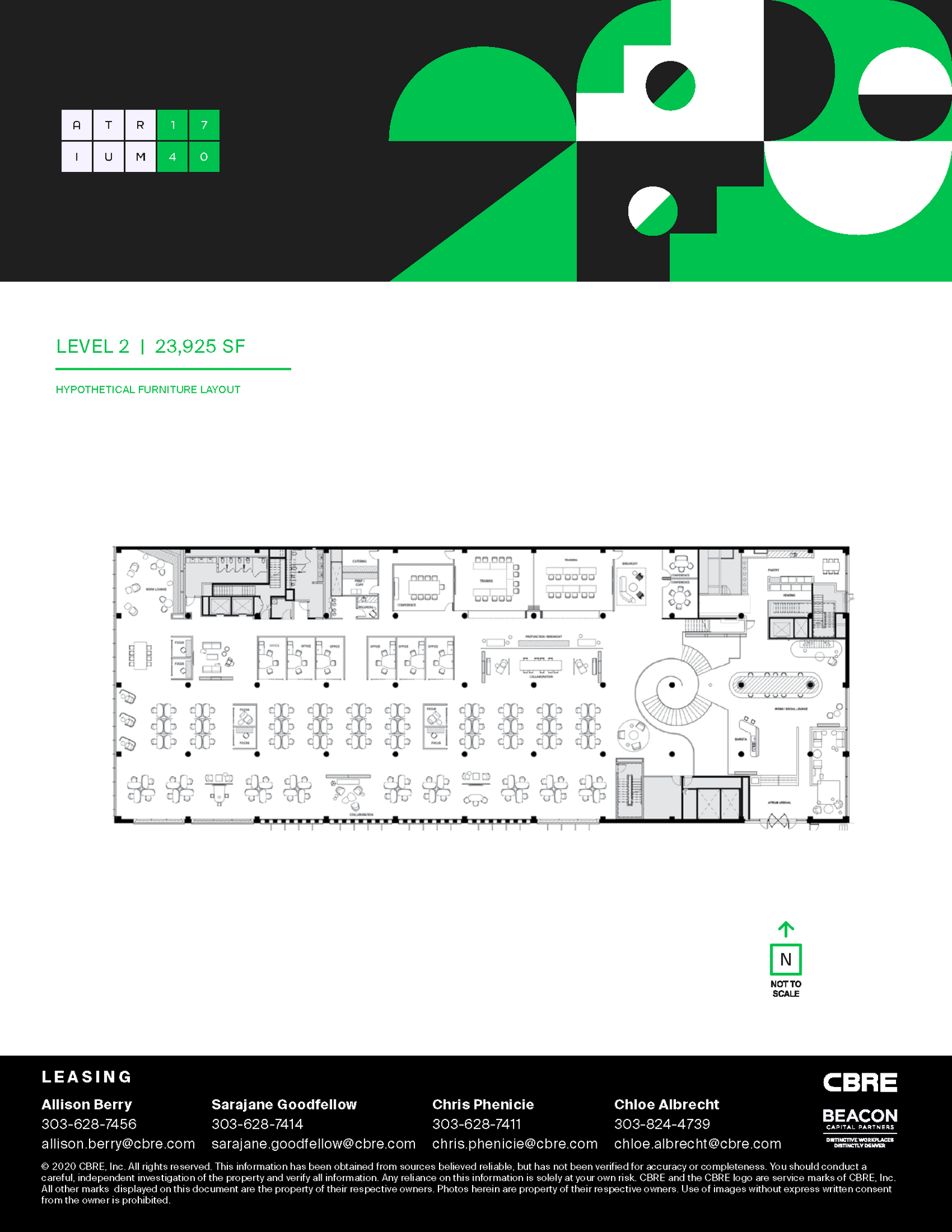 1740 Broadway, Denver, CO for lease Floor Plan- Image 1 of 1