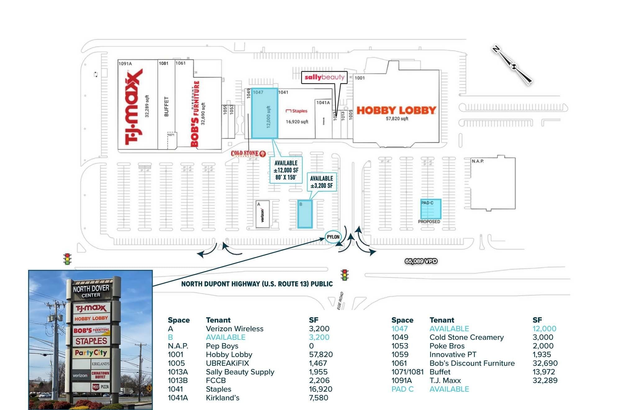 1001 N DuPont Hwy, Dover, DE for lease Site Plan- Image 1 of 1