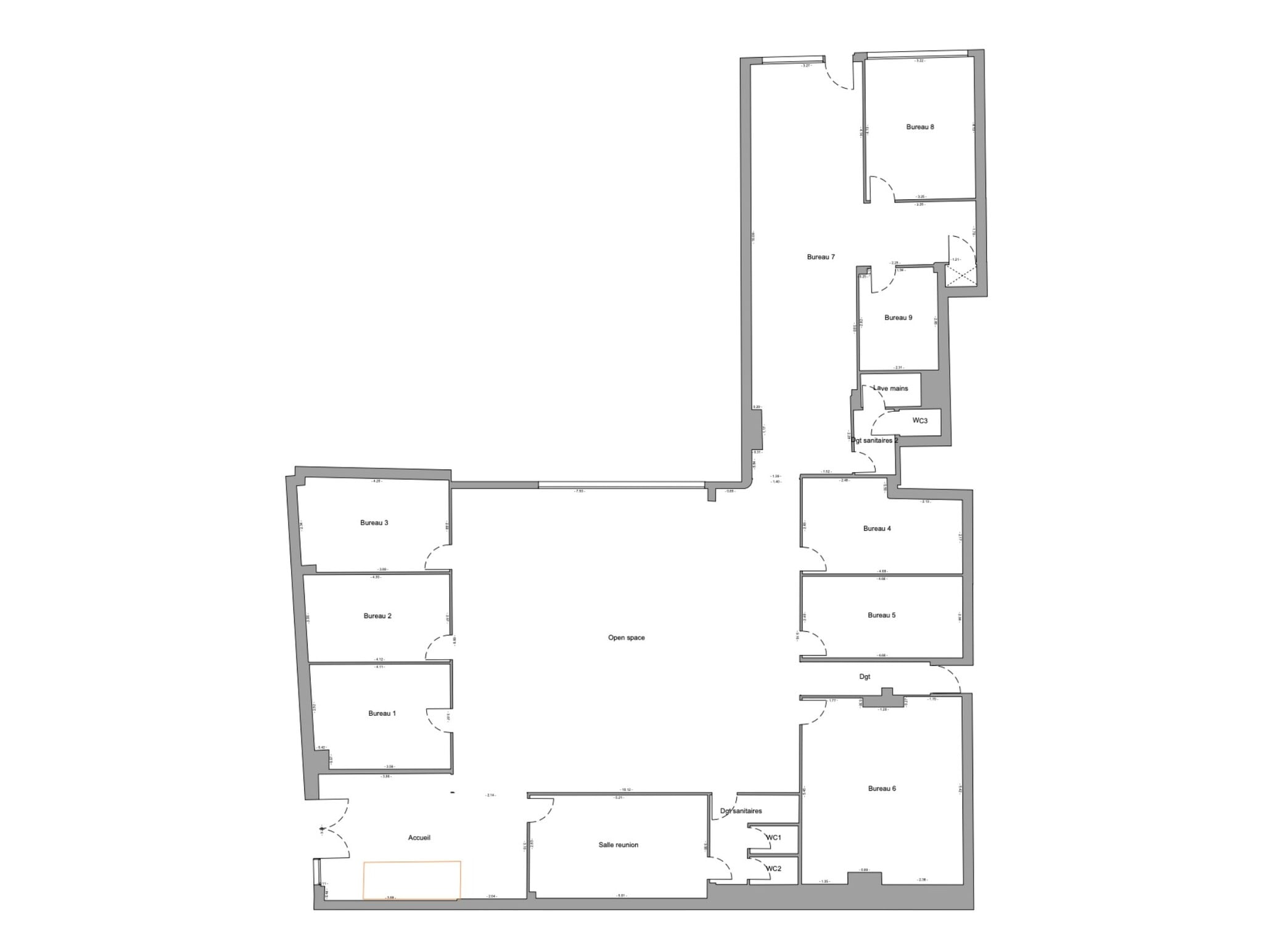 21 Rue De La Félicité, Paris for lease Floor Plan- Image 1 of 10