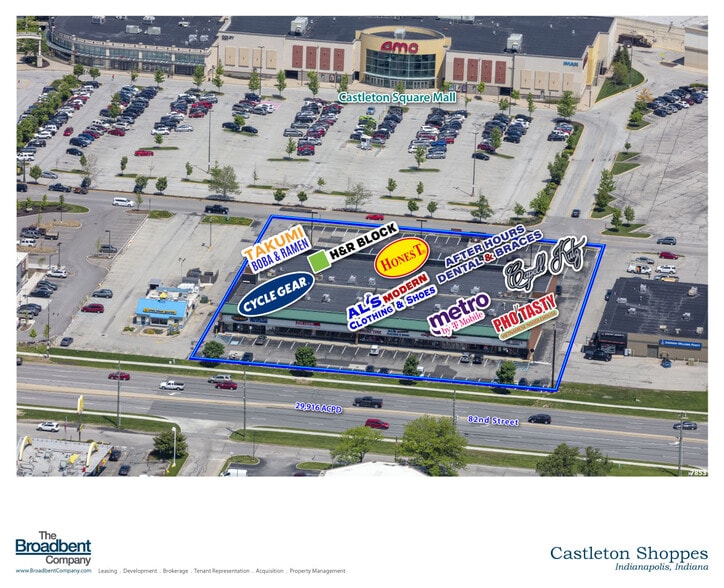 6024-6066 E 82nd St, Indianapolis, IN for lease - Aerial - Image 3 of 6