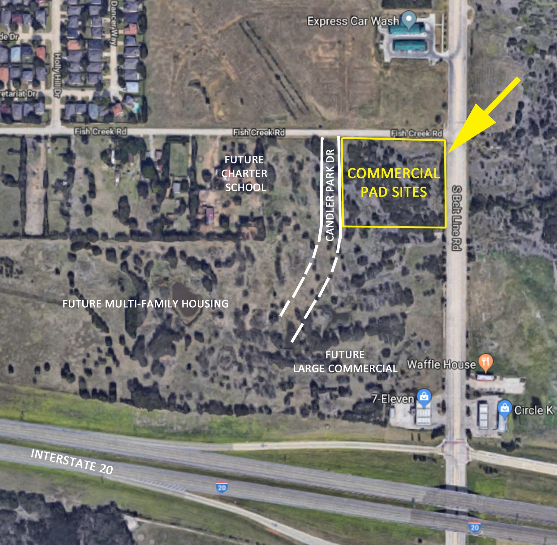 1441 Fish Creek, Grand Prairie, TX for sale Aerial- Image 1 of 1