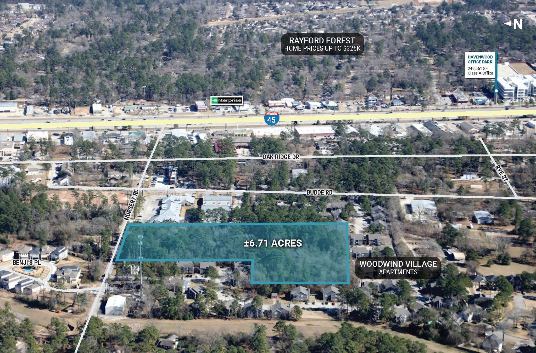 Nursery Rd, Spring, TX for sale Aerial- Image 1 of 1