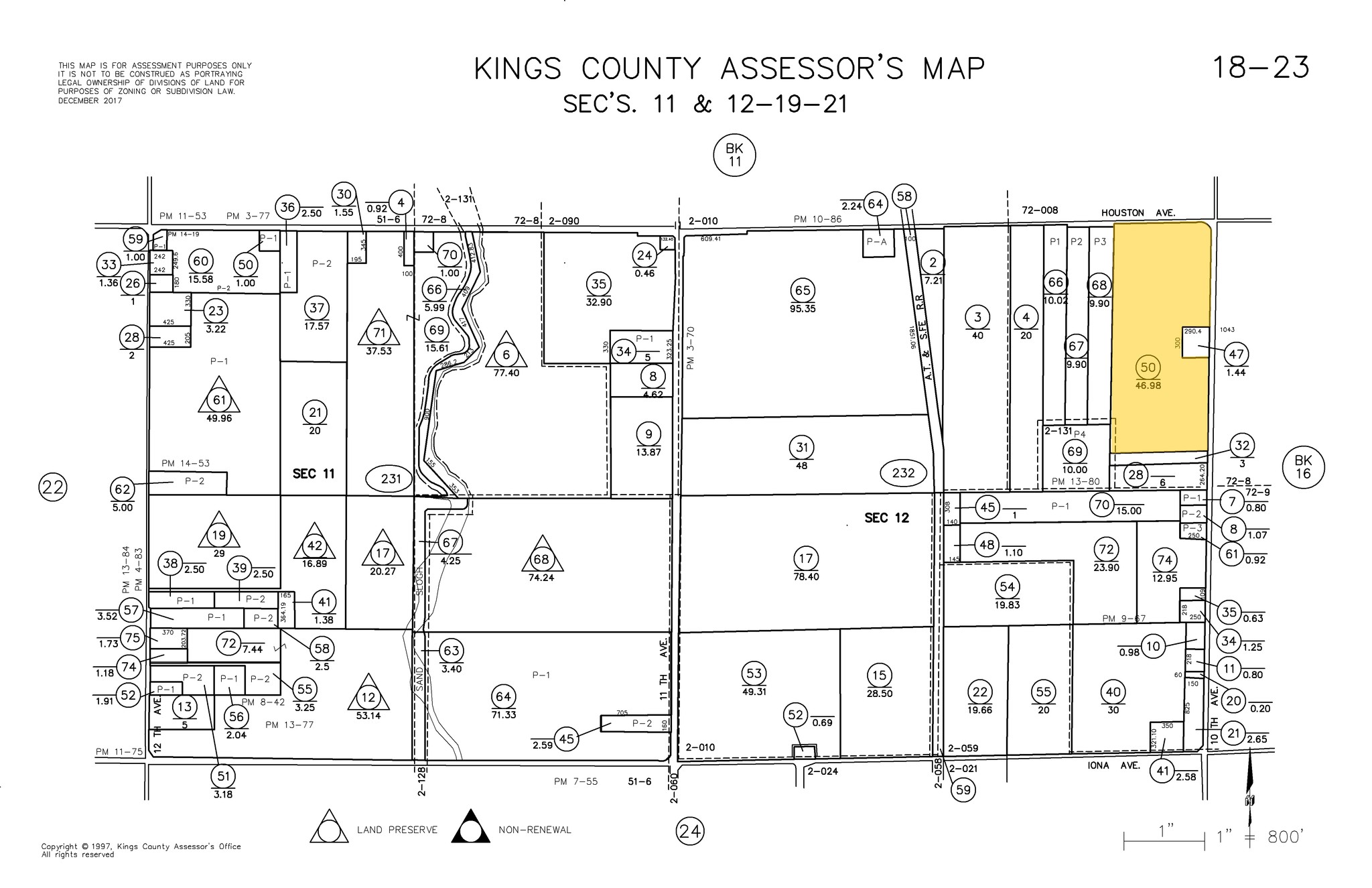 Houston Ave, Hanford, CA for sale Plat Map- Image 1 of 6