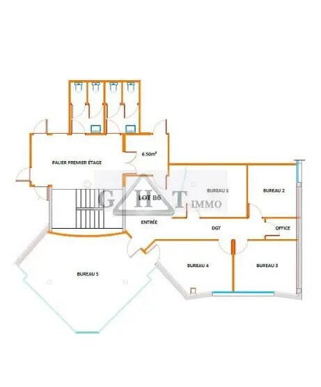 Office in Noiseau for lease - Floor Plan - Image 1 of 3
