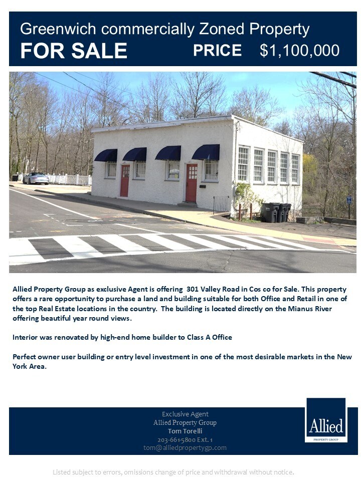 301 Valley Rd, Cos Cob, CT for sale Building Photo- Image 1 of 1