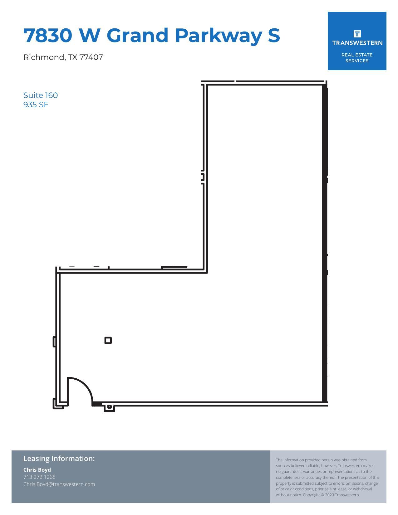 7830 W Grand Pky S, Richmond, TX for lease Floor Plan- Image 1 of 1
