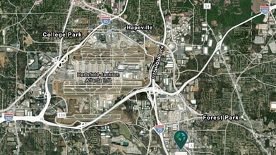 170 Penney Rd, Forest Park, GA - AERIAL  map view