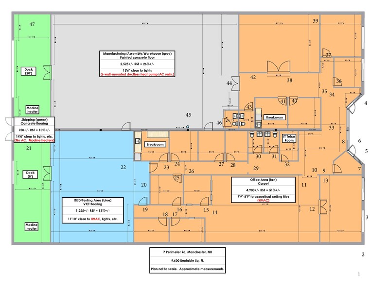 7 Perimeter Rd, Manchester, NH for lease - Floor Plan - Image 2 of 49