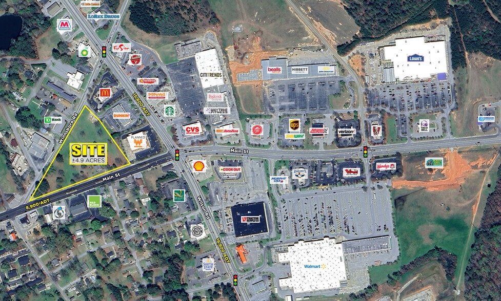 2635 Main St, Newberry, SC for lease - Aerial - Image 1 of 3