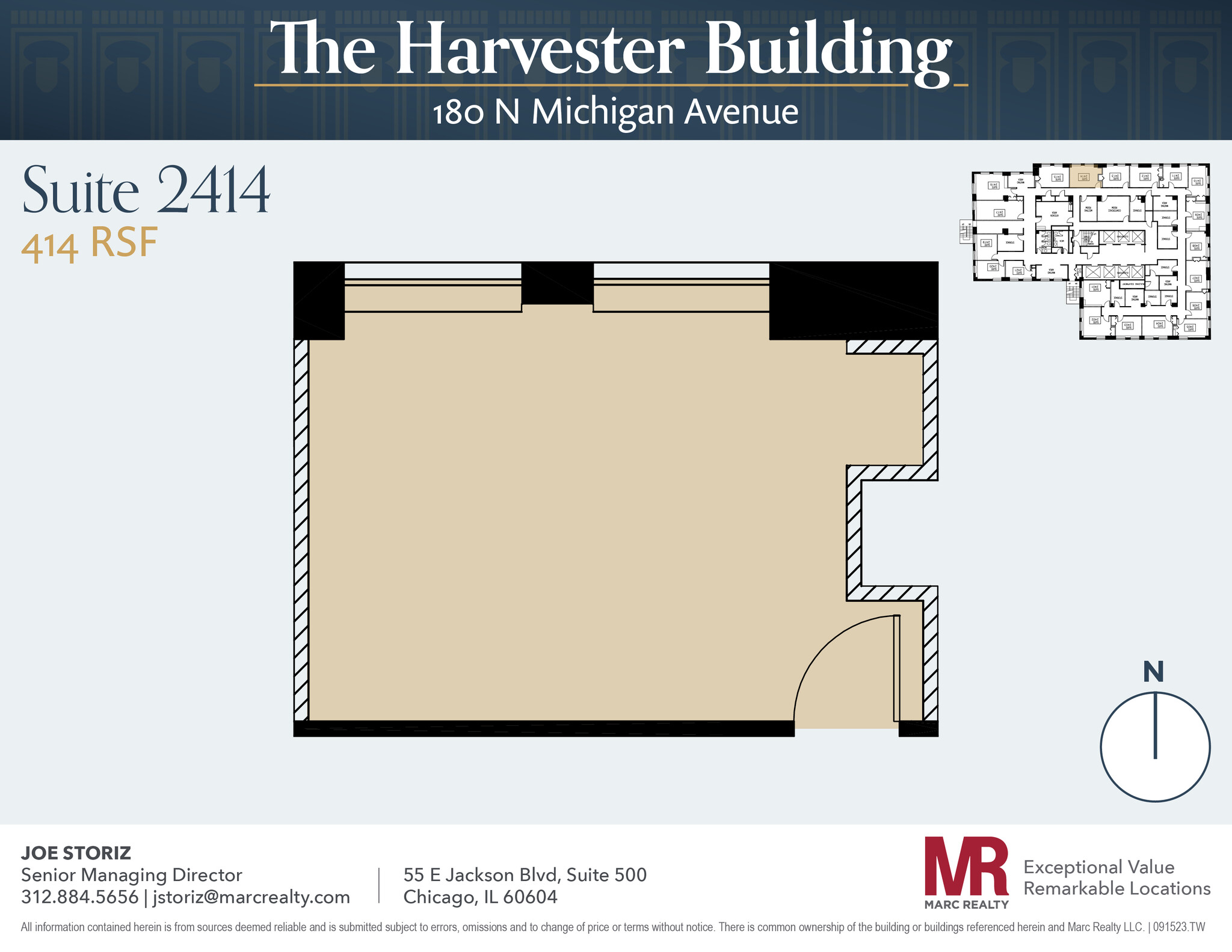 180 N Michigan Ave, Chicago, IL for lease Floor Plan- Image 1 of 2