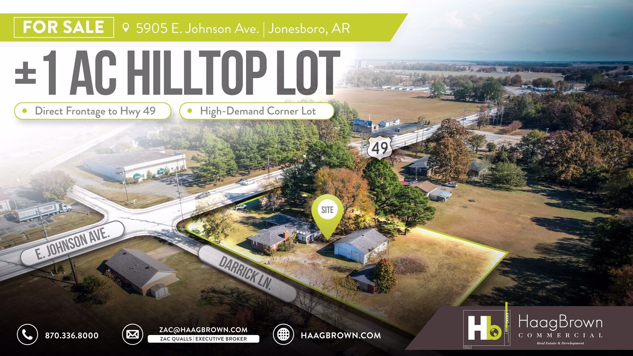 5905 E Johnson Ave, Jonesboro, AR for sale Aerial- Image 1 of 2