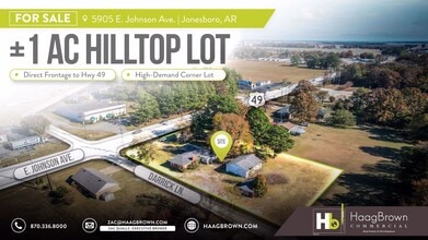 5905 E Johnson Ave, Jonesboro, AR - AERIAL  map view