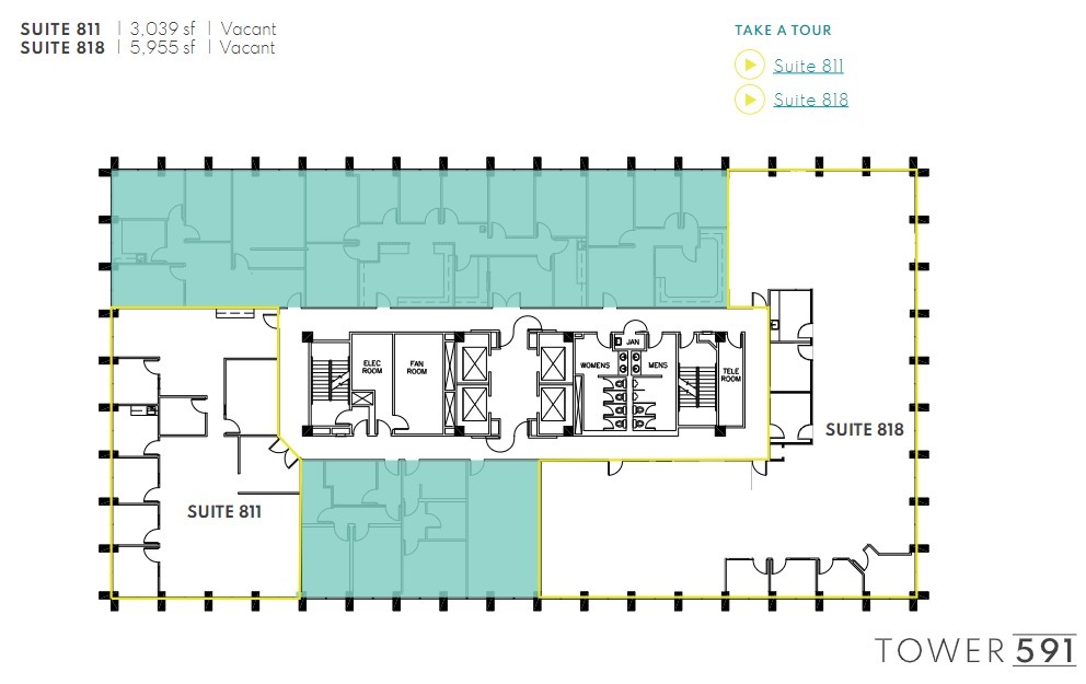 591 Camino de la Reina, San Diego, CA for lease Floor Plan- Image 1 of 1