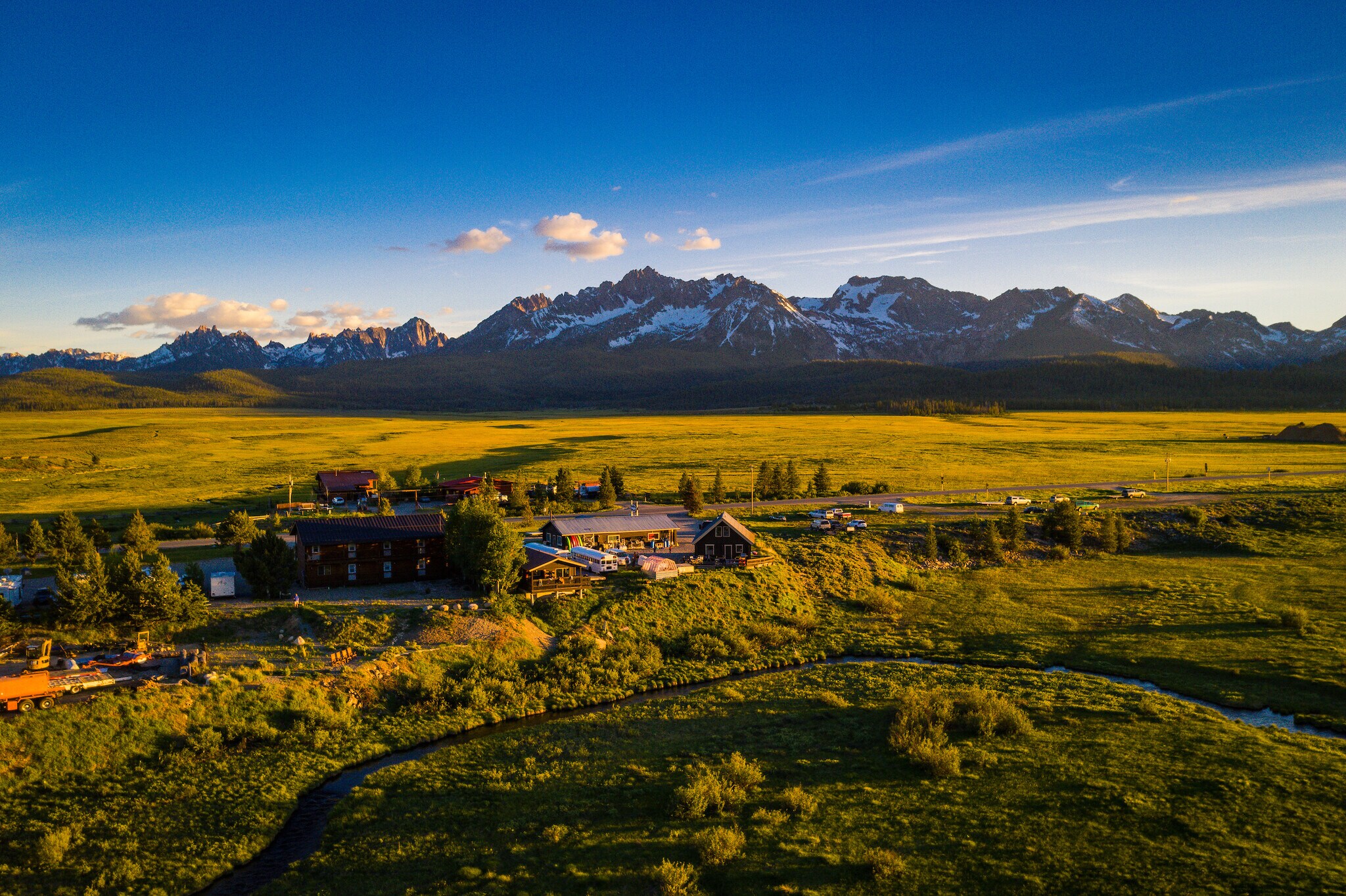 1150 Eva Falls, Stanley, ID for sale Aerial- Image 1 of 12